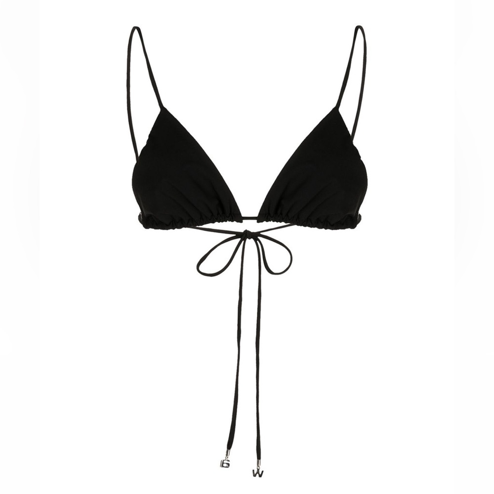 NWT brand new Alexander Wang black crystal charm bikini top XS